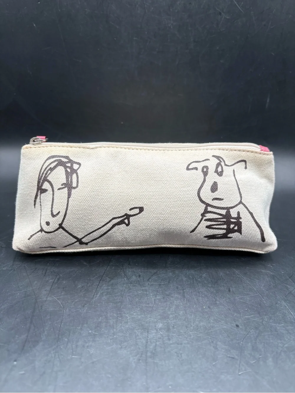 Kate Spade - Maria Kalman Ivory Limited Edition Canvas Makeup Bag RARE